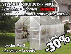 Skleník 7000 LUX GARDEN + doprava a základna ZDARMA Skleník 7000 LUX GARDEN + doprava a základna ZDARMA